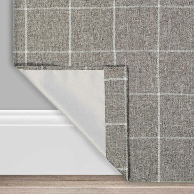 Benfeito Striped Blackout Thermal Grommet Single Curtain Panel (Set of 2) B19-KS205