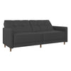 Benitez Twin 76'' Wide Faux Leather Tufted Back Convertible Sofa