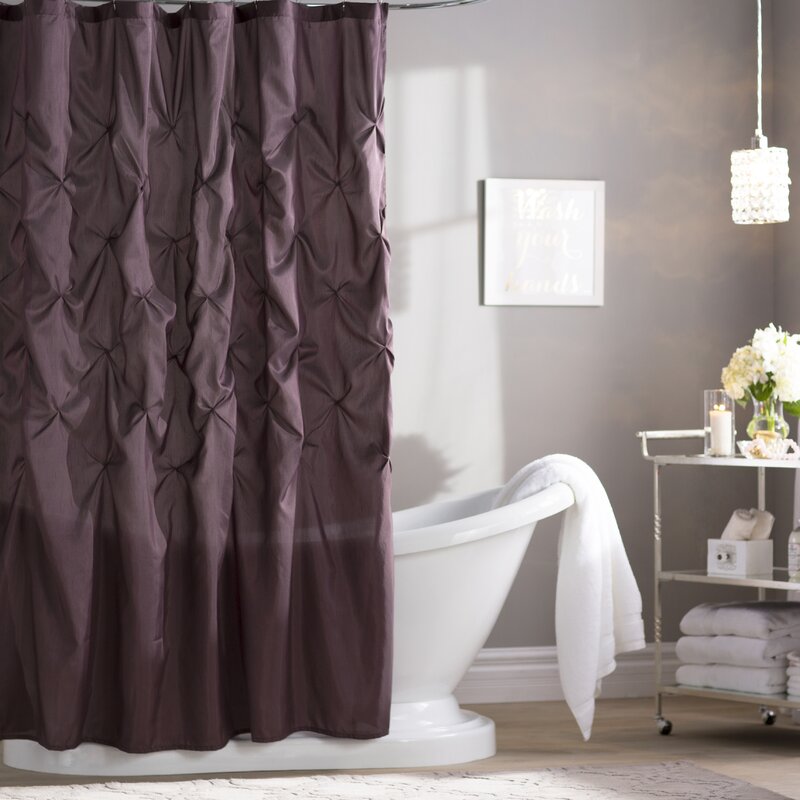 Benjamin Solid Color Single Shower Curtain SC102