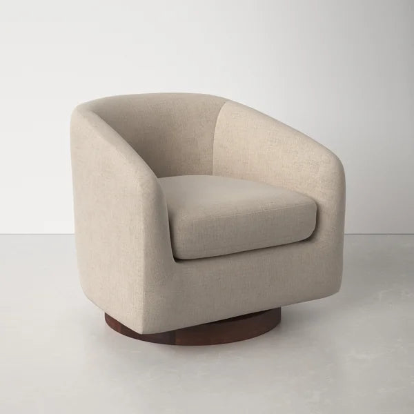 Bennett 31'' Wide Swivel Barrel Chair