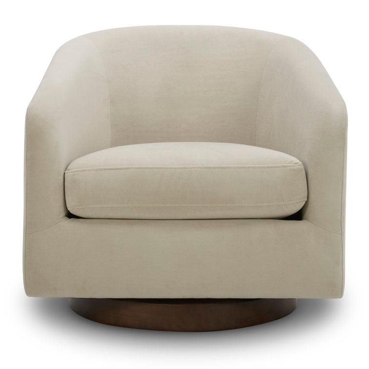 Bennett Upholstered Swivel Barrel Chair