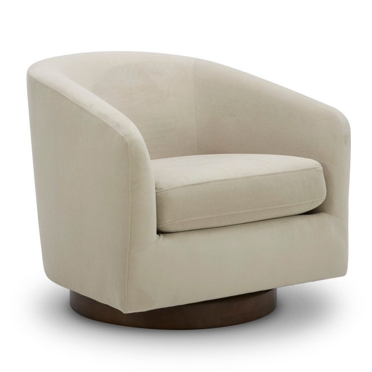 Bennett Upholstered Swivel Barrel Chair