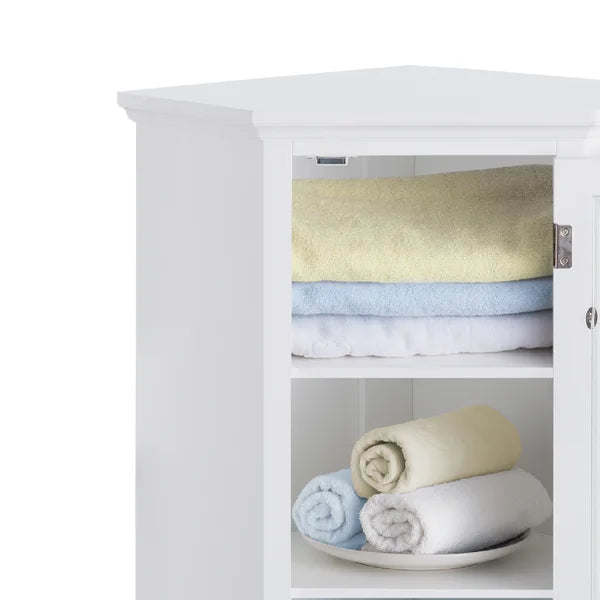 Benson 24.75'' W x 32'' H x 17.25'' D Free-Standing Bathroom Cabinet