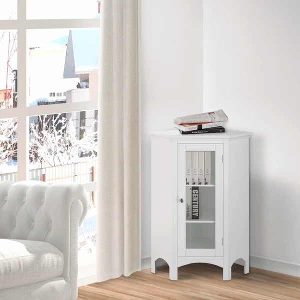 Benson 24.75'' W x 32'' H x 17.25'' D Free-Standing Bathroom Cabinet