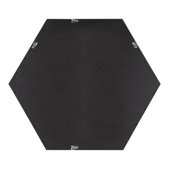22" H x 25.5" W Black Bensonhurst Beveled Accent Mirror