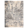 Benziger Abstract Shag Area Rug in Gray/Blue, Rectangle 2' x 3'