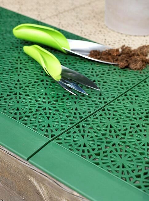 Bergo 14.88" x 14.88" Polypropylene Interlocking Deck Tile CG105