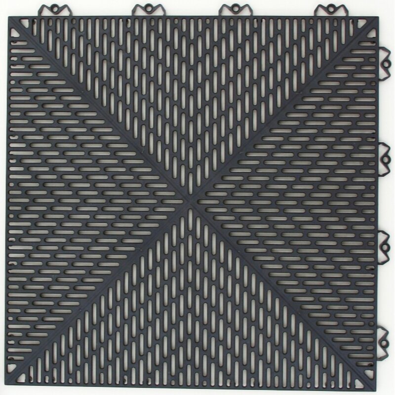 Bergo Unique 14.9" x 14.9" Garage Flooring Drain Tiles CYB139