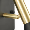 Bernadetta 1 - Light Dimmable Black/Gold Armed Sconce