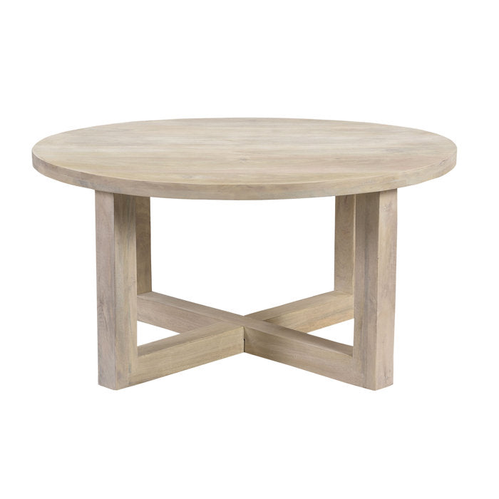 Bernardo Solid Wood Cross Legs Coffee Table