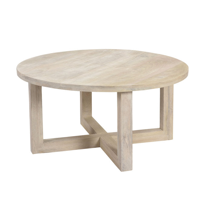 Bernardo Solid Wood Cross Legs Coffee Table