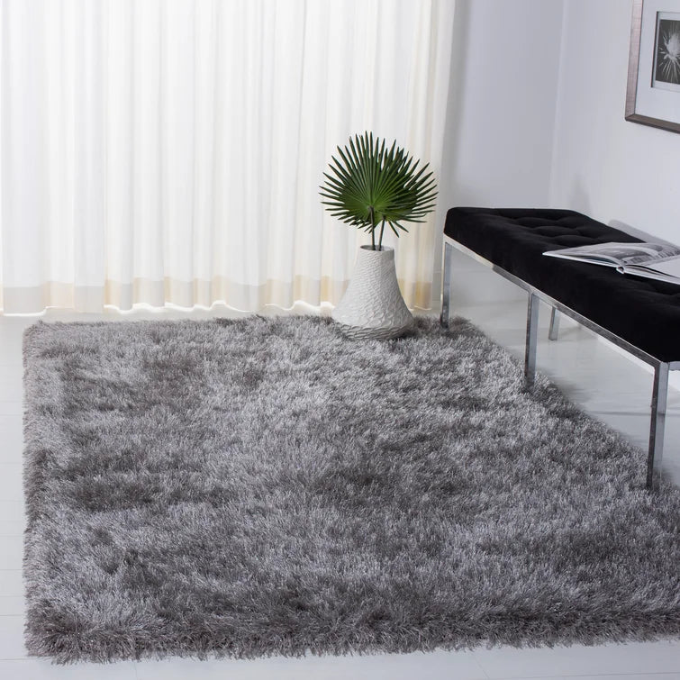 Bernelda Area Rug in Gray, Rectangle 10'6" x 14'