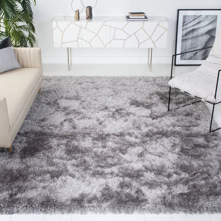 Bernelda Area Rug in Gray, Rectangle 10'6" x 14'