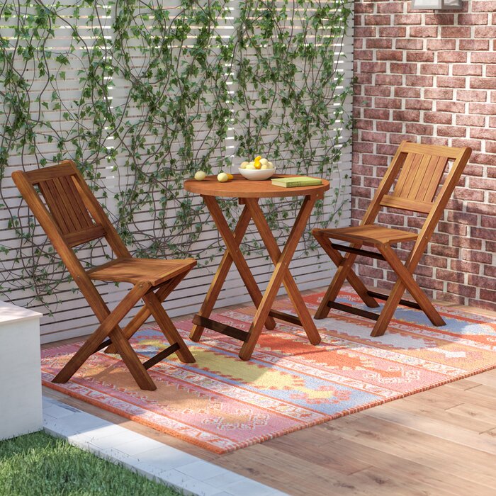 Bernetta Round 2 - Person 21.65'' Long Bistro Set