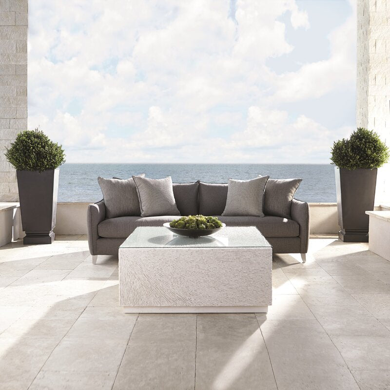 Bernhardt Exteriors Tenerife Square Coco Twig Cocktail Table SHB485