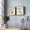 Berries 2 Piece Framed Vintage Advertisement Set 7458