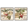 Berries 2 Piece Framed Vintage Advertisement Set 7458