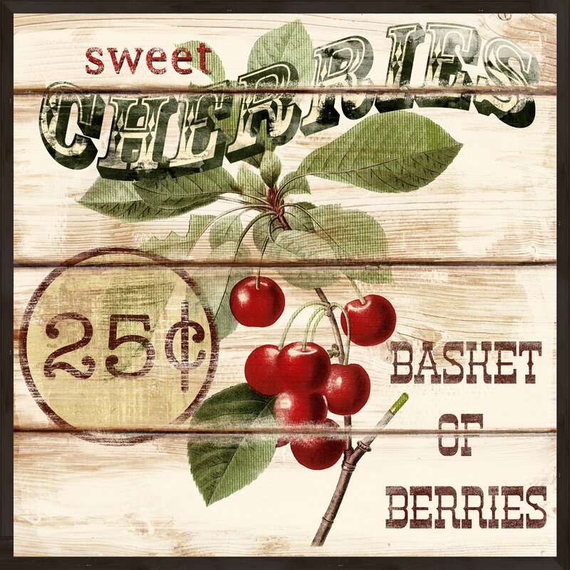 Berries 2 Piece Framed Vintage Advertisement Set CA534