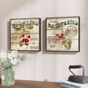 Berries 2 Piece Framed Vintage Advertisement Set 7458