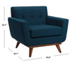 Berryhill 35'' Wide Tufted Linen Armchair CR8050