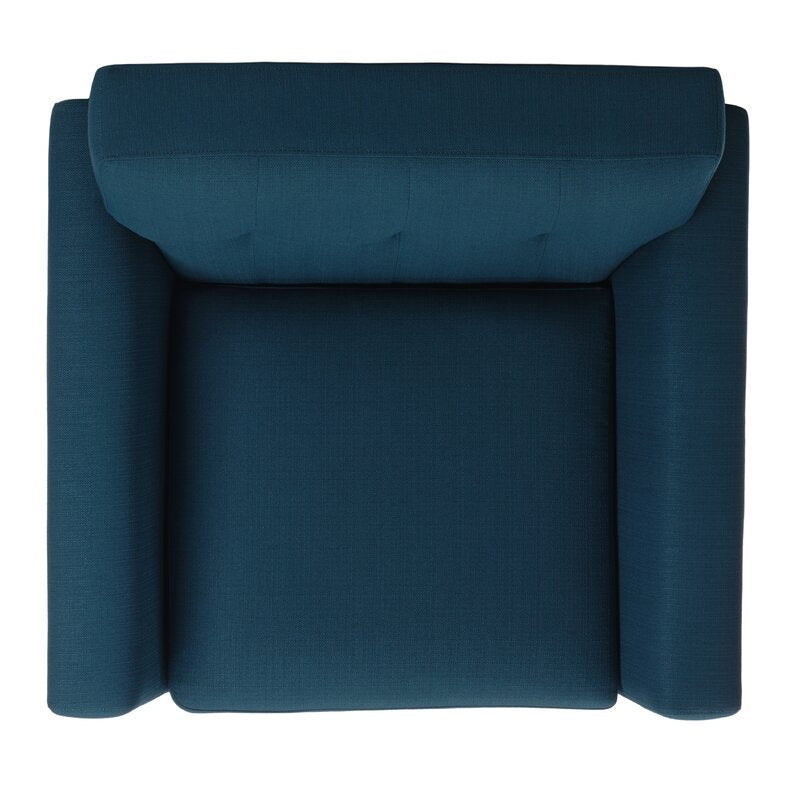 Berryhill 35'' Wide Tufted Linen Armchair CR8050