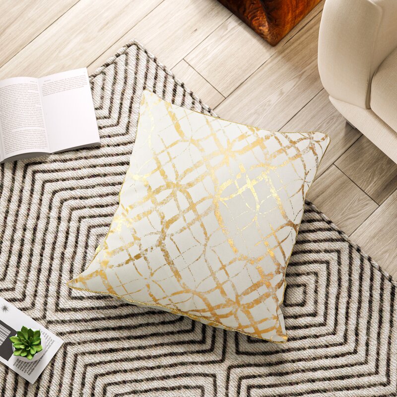 Beshears Square Cotton Pillow Cover (Set of 2) B22-HS115