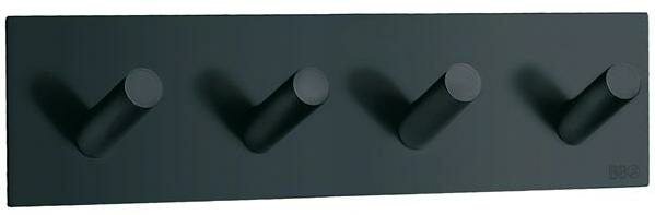 Black Matte Stainless Steel Beslagsboden Quadruple Wall Mounted Hook