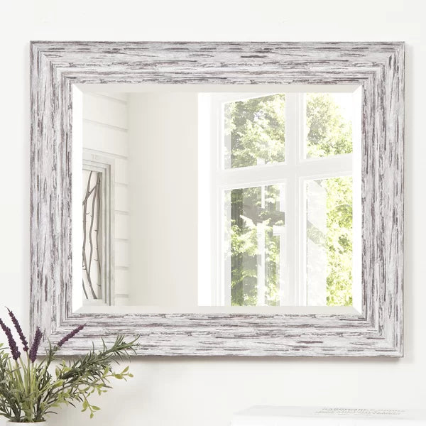 25.4" x 21.4" BesslerScoop Beveled Accent Mirror