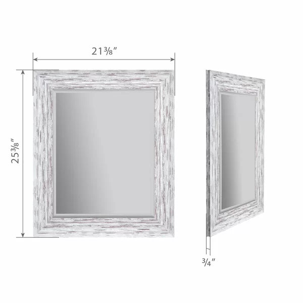 25.4" x 21.4" BesslerScoop Beveled Accent Mirror