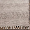 Bester Handmade Flatweave Cotton Area Rug in Ivory/Steel Gray rectangle 2'3