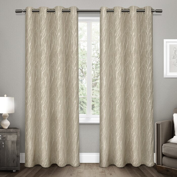 52" W x 108" L Bettine Polyester Curtain (Set of 2)