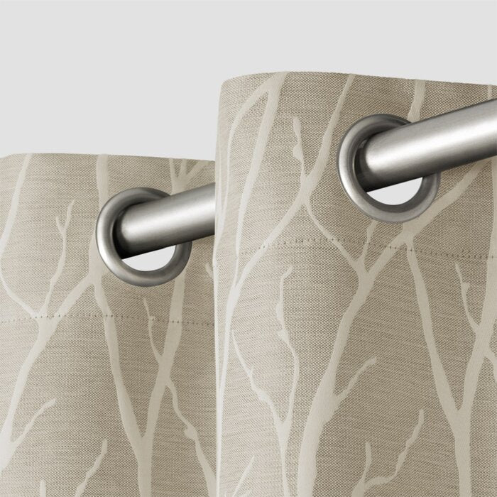 52" W x 108" L Bettine Polyester Curtain (Set of 2)