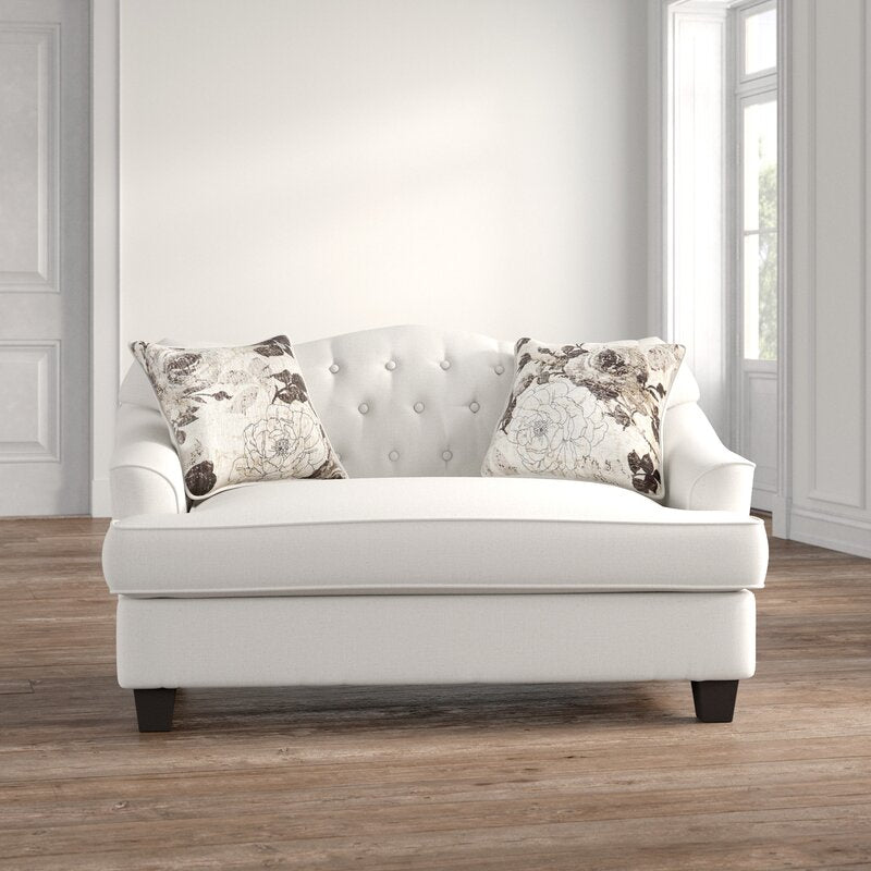 Beverly 62" Recessed Arm Loveseat