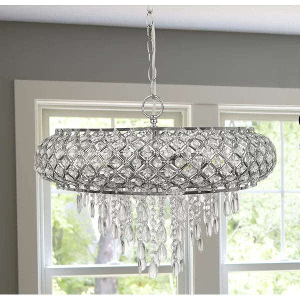 Bevers 5-Light Unique / Statement Geometric Chandelier 14.25'' H x 18.75'' W x 18.75'' D