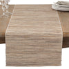 Bevis Shimmering Woven Nubby Natural Table Runner, B6-DS159