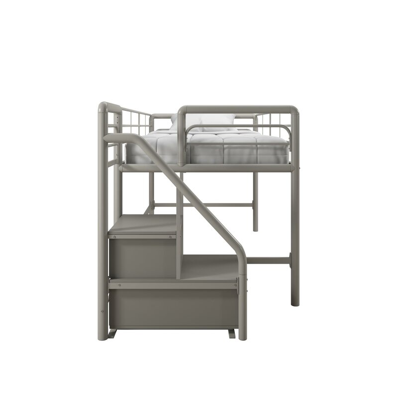 Bewley Junior Twin Low Loft Bed with Drawers K8546