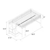 Bewley Junior Twin Low Loft Bed with Drawers K8546