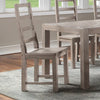 Bexley Solid Wood Ladder Back Side Chair in Weathered Gray (Set of 2)