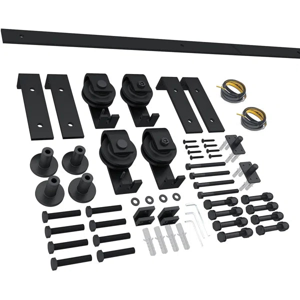 Bi-Folding Standard Double Door Barn Door Hardware Kit
