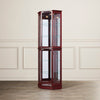 Biali Lighted Corner Curio Cabinet 7146