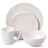 Bianca Scroll 16 Piece Dinnerware Set, Service for 4
