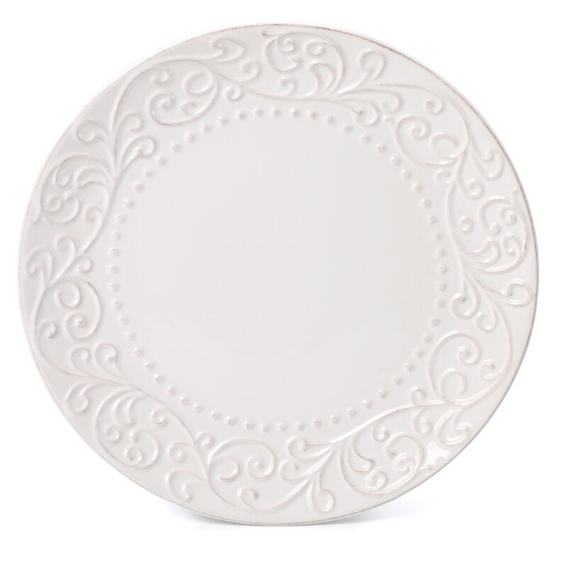 Bianca Scroll 16 Piece Dinnerware Set, Service for 4