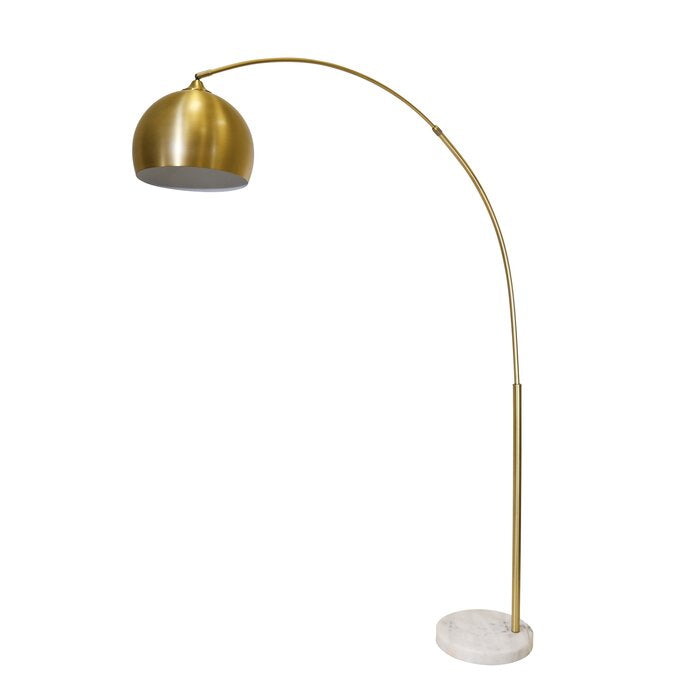 Bianchi 77" Arched Floor Lamp, Gold (#K5981)