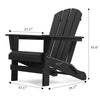 Black Bickham Plastic Folding Adirondack Chair
