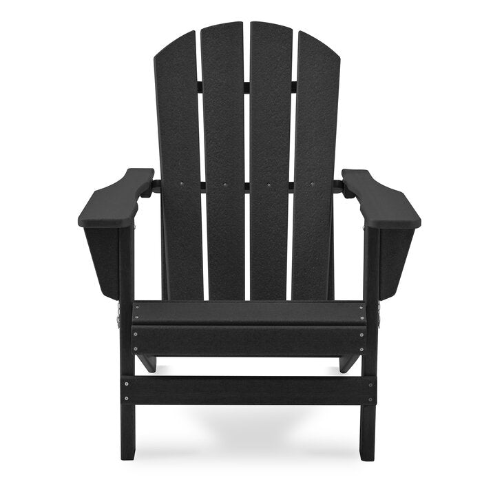 Black Bickham Plastic Folding Adirondack Chair