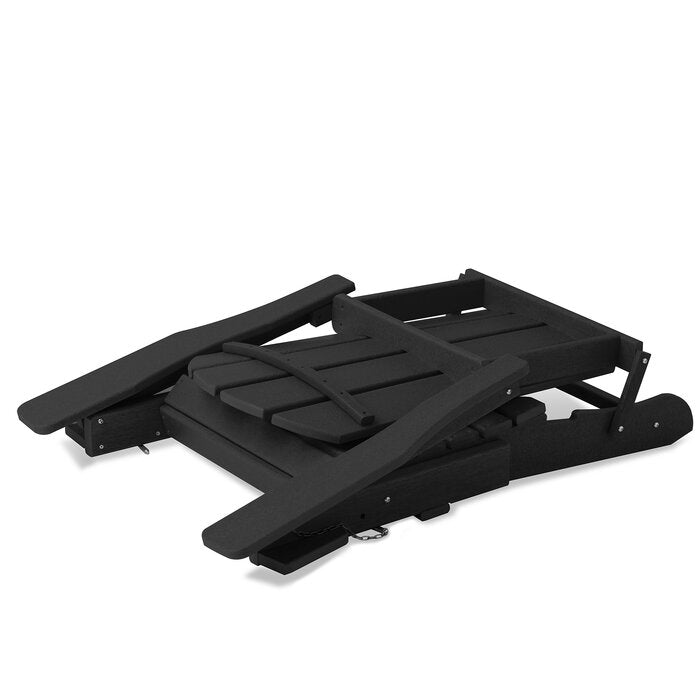 Black Bickham Plastic Folding Adirondack Chair