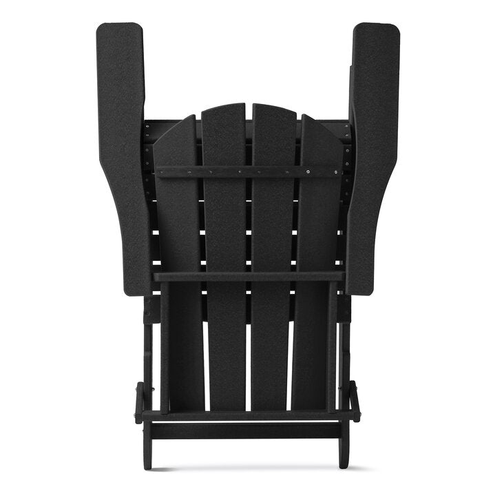 Black Bickham Plastic Folding Adirondack Chair