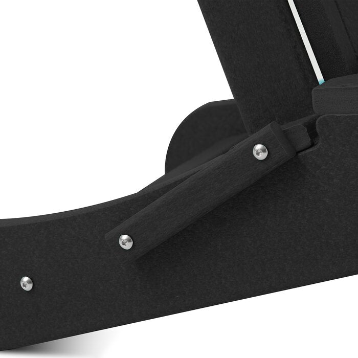 Black Bickham Plastic Folding Adirondack Chair
