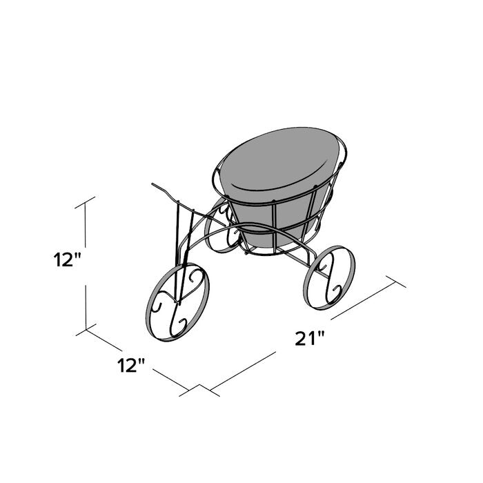 Bicycle Plant Stand (#K1897)
