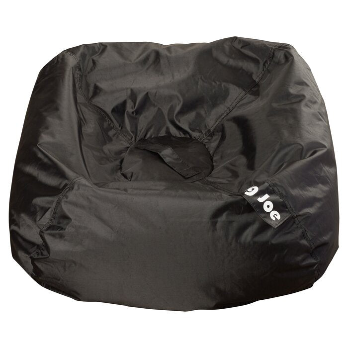 Big Joe Standard Bean Bag Chair and Lounger, Stretch Limo Black (#K2049)